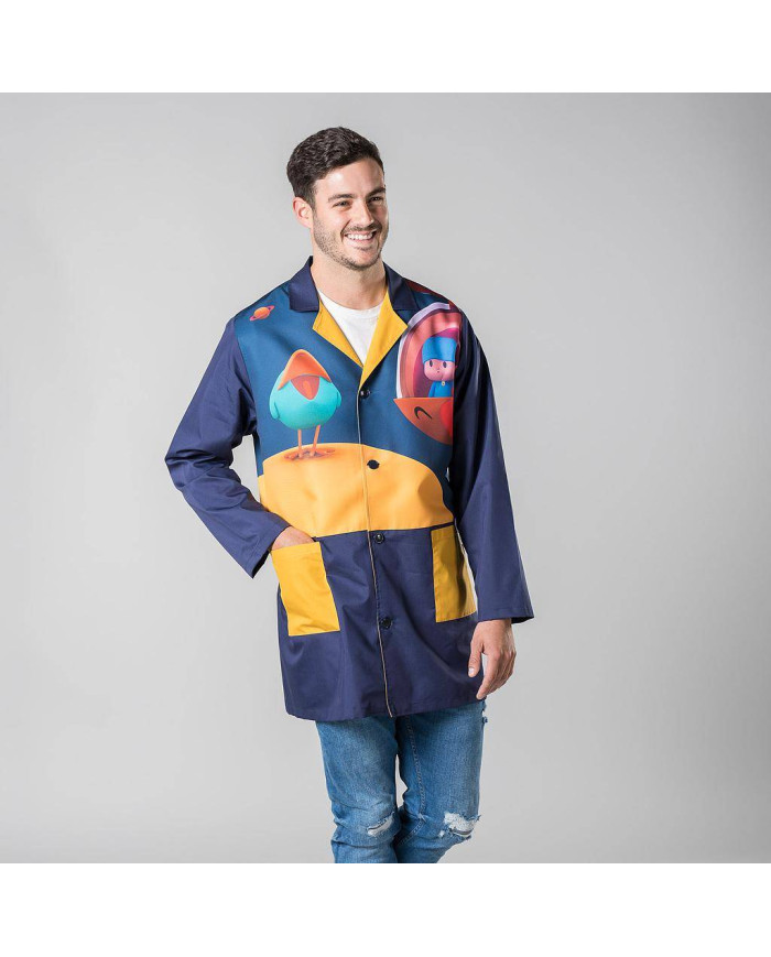 BATA HOMBRE POCOYO NAVE GARYS | Batas | Uniformes Colegial