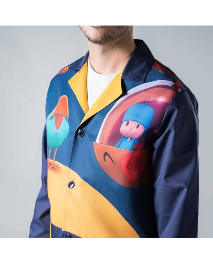 BATA HOMBRE POCOYO NAVE GARYS | Batas | Uniformes Colegial