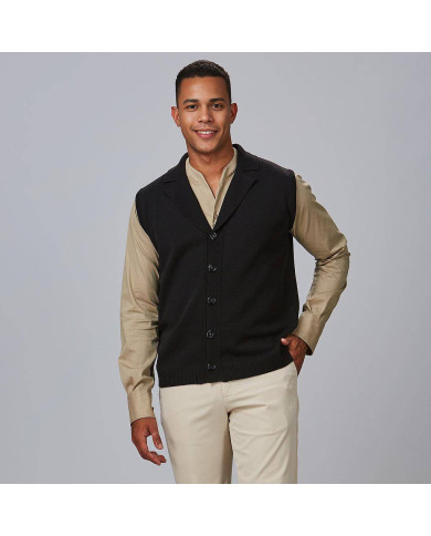 CHALECO CUELLO SOLAPA ABOTONADO HOMBRE GARYS