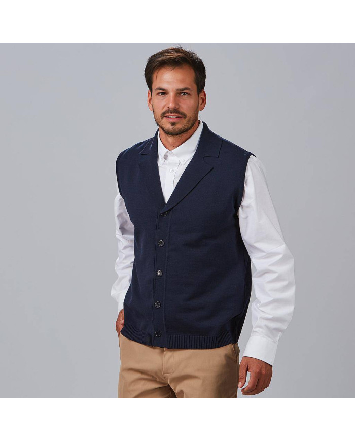 CHALECO CUELLO SOLAPA ABOTONADO HOMBRE GARYS