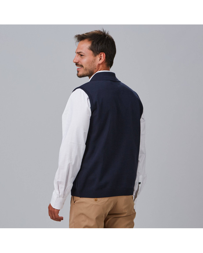 CHALECO CUELLO SOLAPA ABOTONADO HOMBRE GARYS