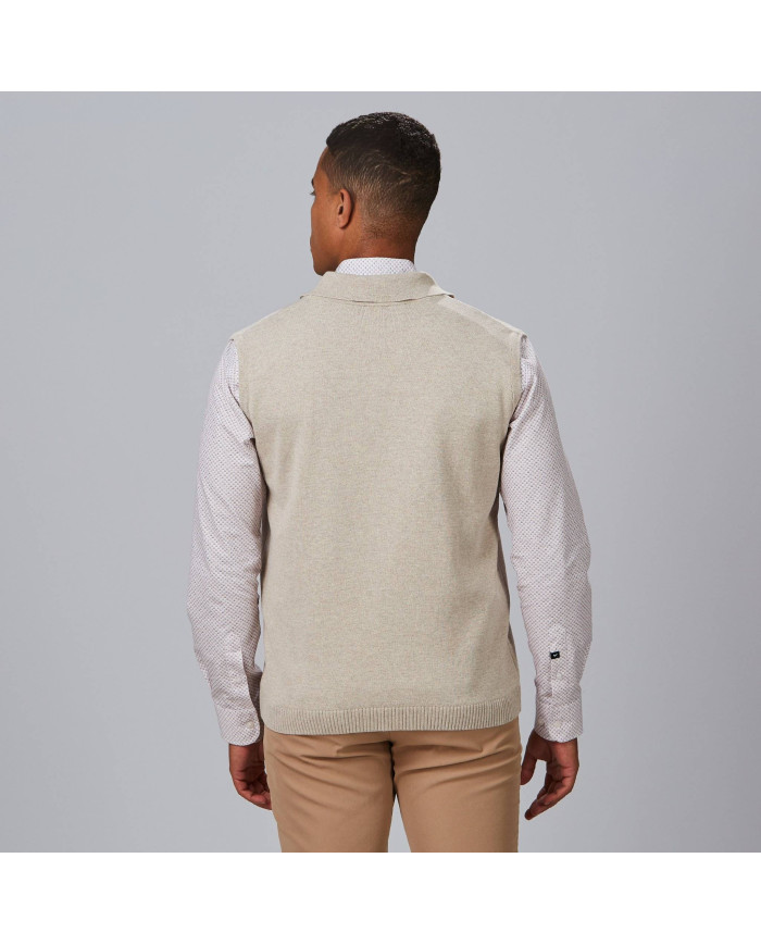 CHALECO CUELLO SOLAPA ABOTONADO HOMBRE GARYS