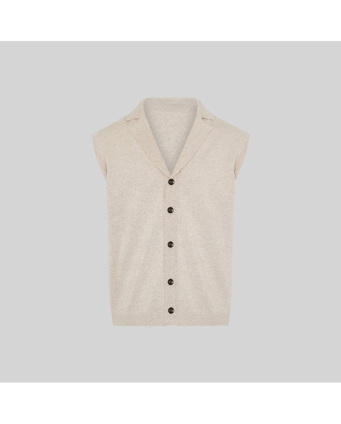 CHALECO CUELLO SOLAPA ABOTONADO HOMBRE GARYS