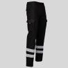 PANTALON UNISEX MULTIBOLSILLOS ELASTICO GAMO 2 BANDAS REFLECTANTES GARYS