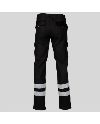 PANTALON UNISEX MULTIBOLSILLOS ELASTICO GAMO 2 BANDAS REFLECTANTES GARYS