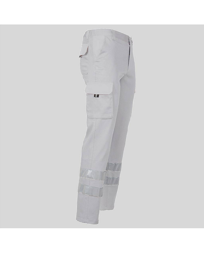 PANTALON UNISEX MULTIBOLSILLOS ELASTICO GAMO 2 BANDAS REFLECTANTES GARYS