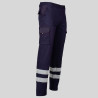 PANTALON UNISEX MULTIBOLSILLOS ELASTICO GAMO 2 BANDAS REFLECTANTES GARYS