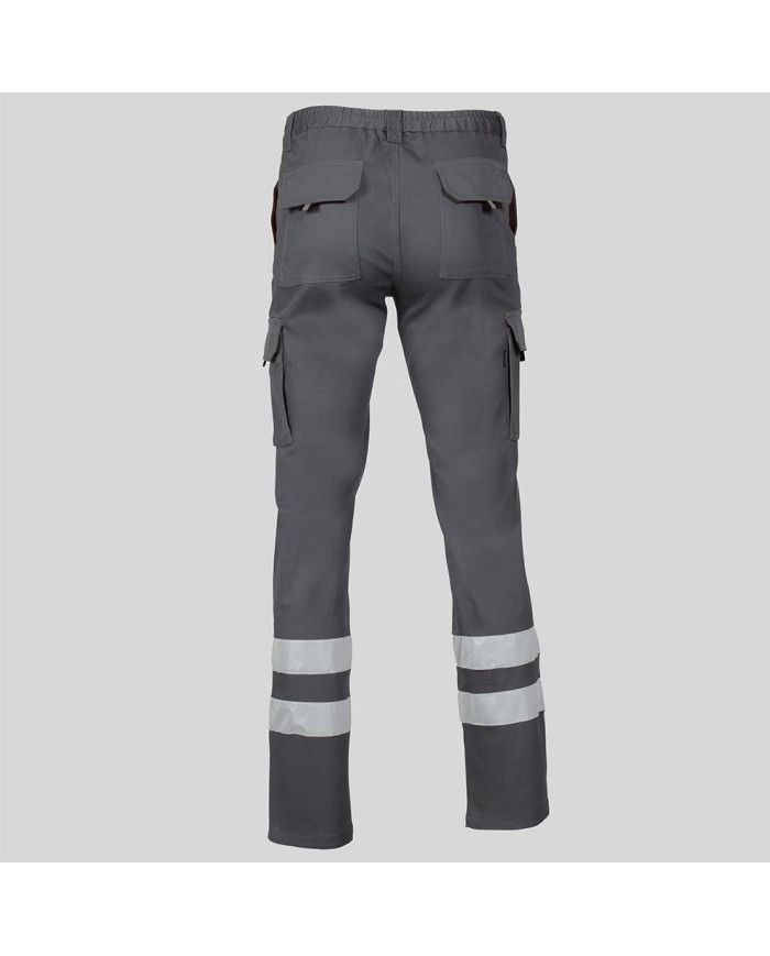 PANTALON UNISEX MULTIBOLSILLOS ELASTICO GAMO 2 BANDAS REFLECTANTES GARYS