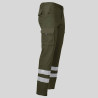 PANTALON UNISEX MULTIBOLSILLOS ELASTICO GAMO 2 BANDAS REFLECTANTES GARYS