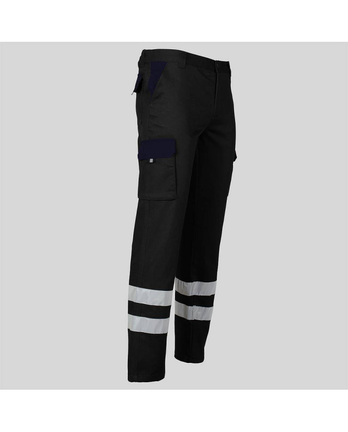 PANTALON UNISEX MULTIBOLSILLOS ELASTICO GAMO COMBI + 2 BANDAS REFLECT. GARYS