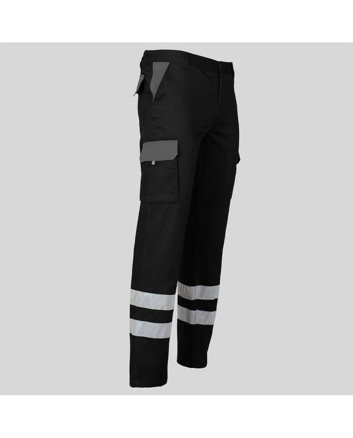 PANTALON UNISEX MULTIBOLSILLOS ELASTICO GAMO COMBI + 2 BANDAS REFLECT. GARYS