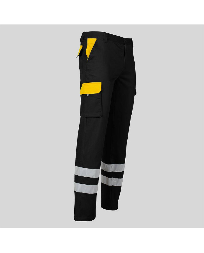 PANTALON UNISEX MULTIBOLSILLOS ELASTICO GAMO COMBI + 2 BANDAS REFLECT. GARYS