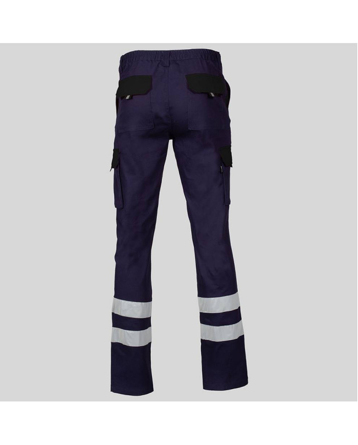 PANTALON UNISEX MULTIBOLSILLOS ELASTICO GAMO COMBI + 2 BANDAS REFLECT. GARYS