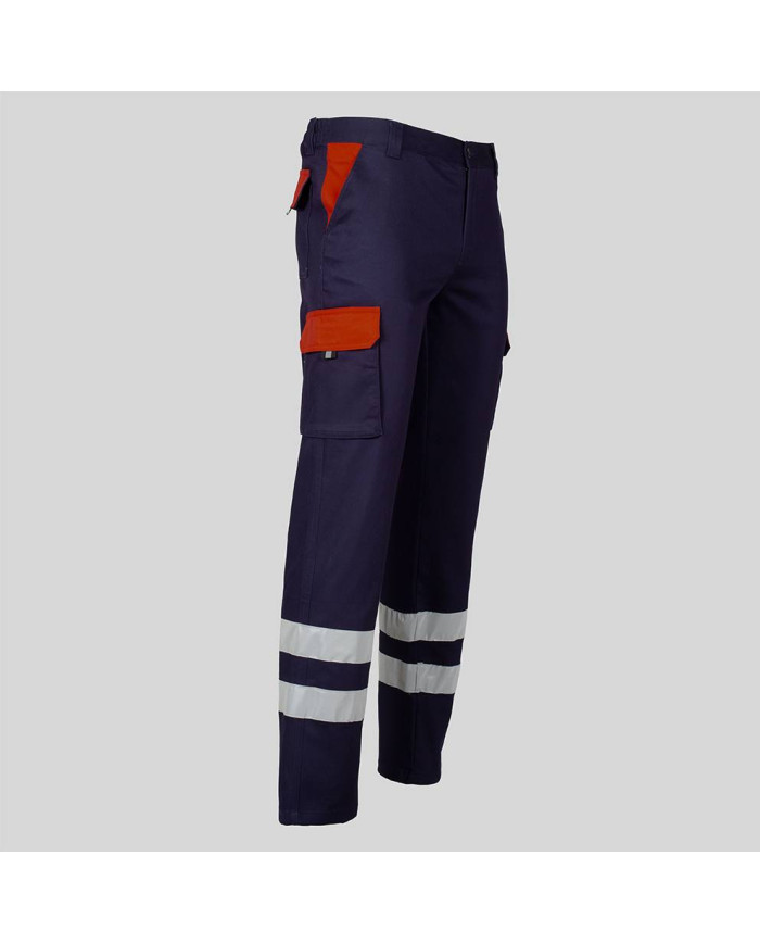 PANTALON UNISEX MULTIBOLSILLOS ELASTICO GAMO COMBI + 2 BANDAS REFLECT. GARYS