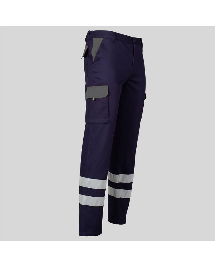 PANTALON UNISEX MULTIBOLSILLOS ELASTICO GAMO COMBI + 2 BANDAS REFLECT. GARYS