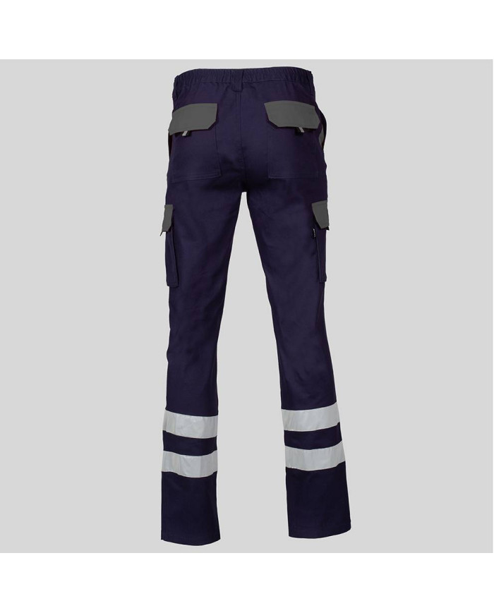 PANTALON UNISEX MULTIBOLSILLOS ELASTICO GAMO COMBI + 2 BANDAS REFLECT. GARYS