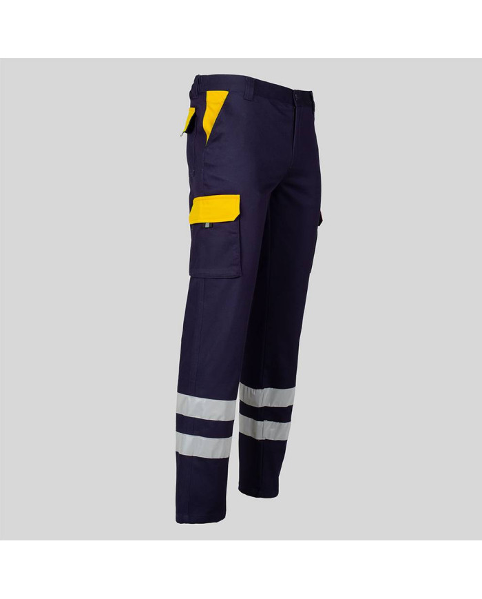 PANTALON UNISEX MULTIBOLSILLOS ELASTICO GAMO COMBI + 2 BANDAS REFLECT. GARYS