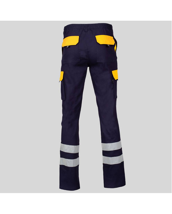 PANTALON UNISEX MULTIBOLSILLOS ELASTICO GAMO COMBI + 2 BANDAS REFLECT. GARYS