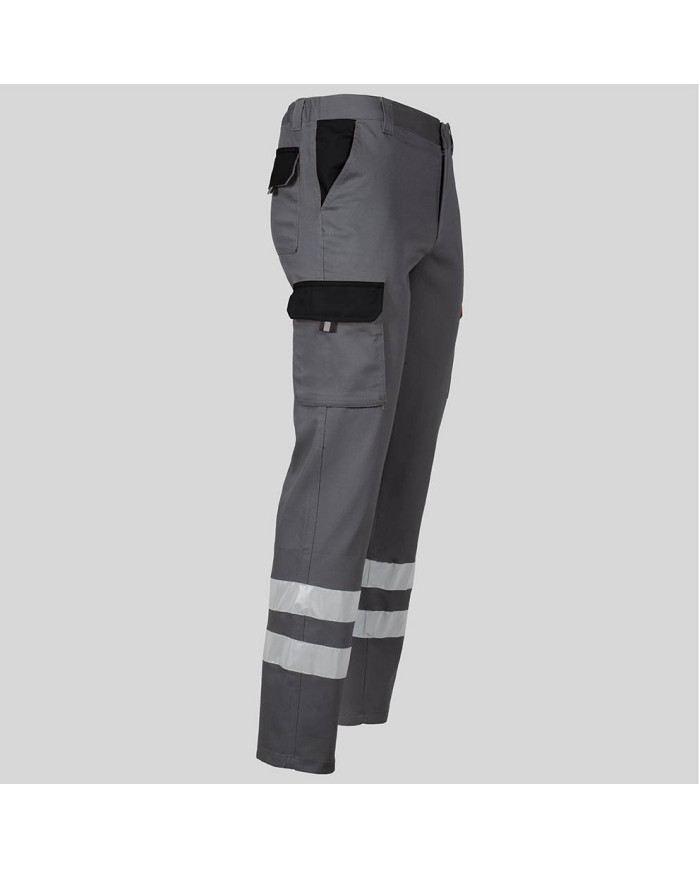 PANTALON UNISEX MULTIBOLSILLOS ELASTICO GAMO COMBI + 2 BANDAS REFLECT. GARYS