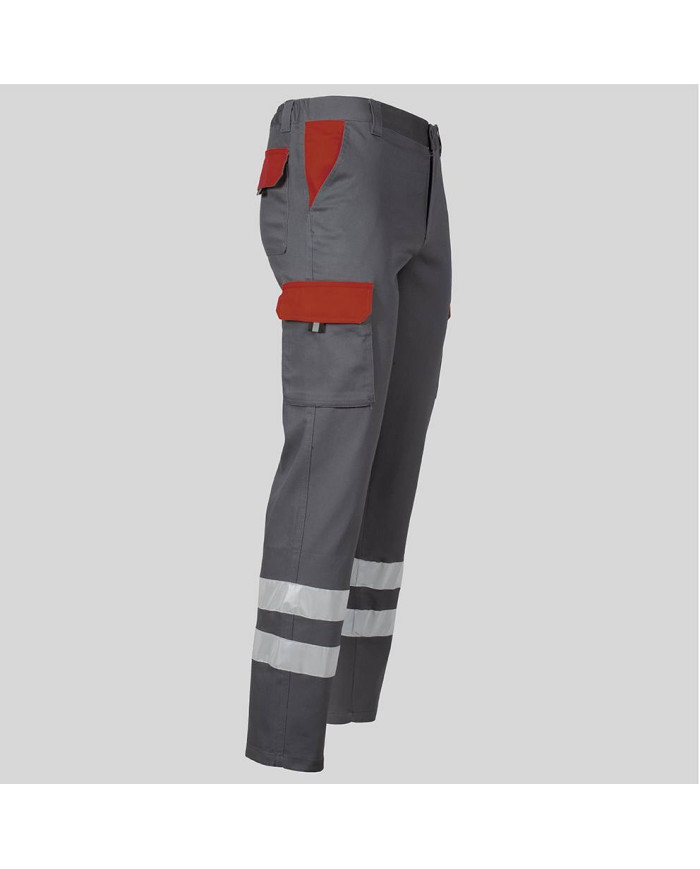 PANTALON UNISEX MULTIBOLSILLOS ELASTICO GAMO COMBI + 2 BANDAS REFLECT. GARYS