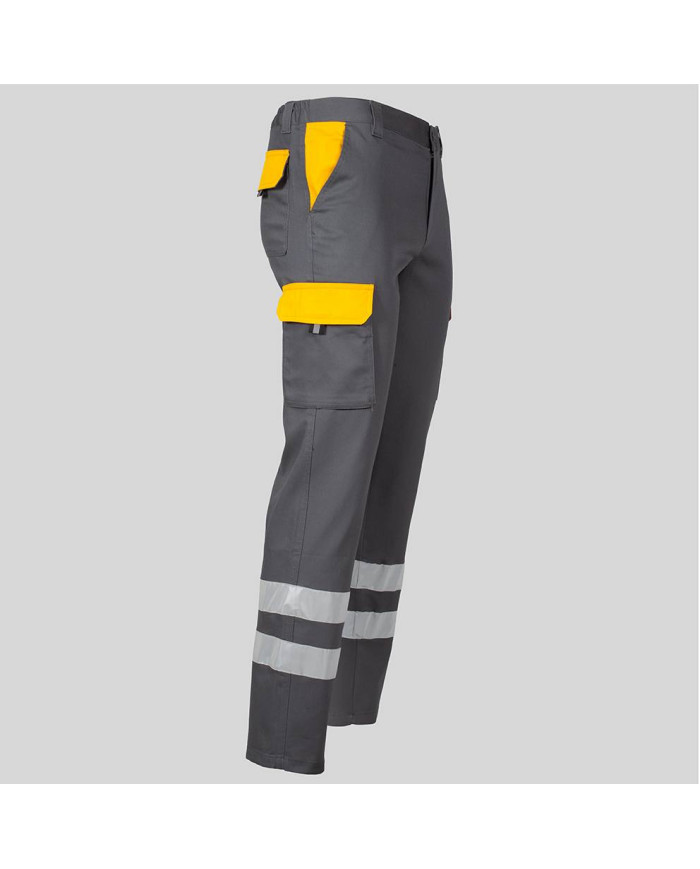 PANTALON UNISEX MULTIBOLSILLOS ELASTICO GAMO COMBI + 2 BANDAS REFLECT. GARYS
