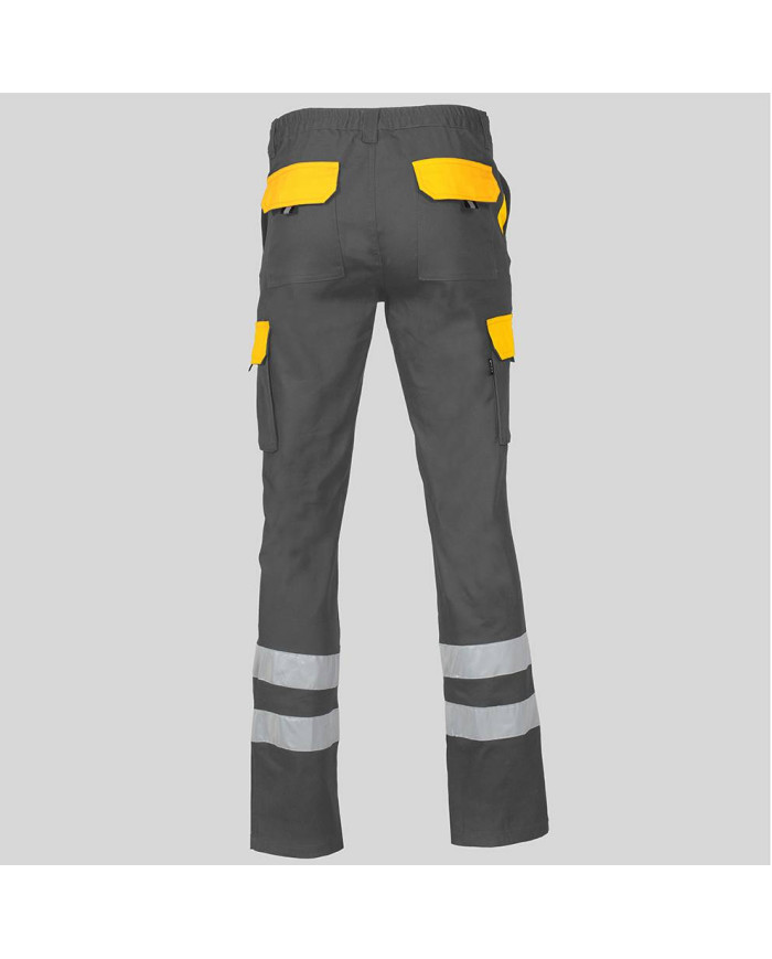 PANTALON UNISEX MULTIBOLSILLOS ELASTICO GAMO COMBI + 2 BANDAS REFLECT. GARYS