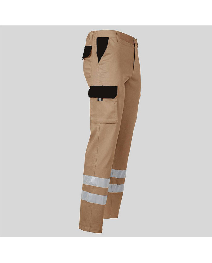 PANTALON UNISEX MULTIBOLSILLOS ELASTICO GAMO COMBI + 2 BANDAS REFLECT. GARYS