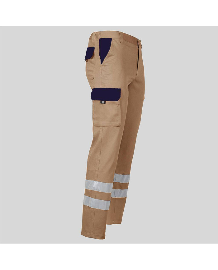 PANTALON UNISEX MULTIBOLSILLOS ELASTICO GAMO COMBI + 2 BANDAS REFLECT. GARYS