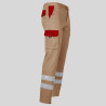 PANTALON UNISEX MULTIBOLSILLOS ELASTICO GAMO COMBI + 2 BANDAS REFLECT. GARYS