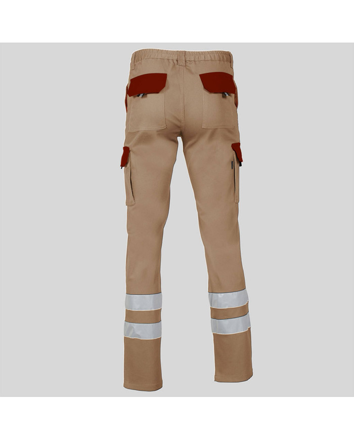 PANTALON UNISEX MULTIBOLSILLOS ELASTICO GAMO COMBI + 2 BANDAS REFLECT. GARYS