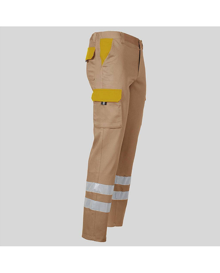 PANTALON UNISEX MULTIBOLSILLOS ELASTICO GAMO COMBI + 2 BANDAS REFLECT. GARYS