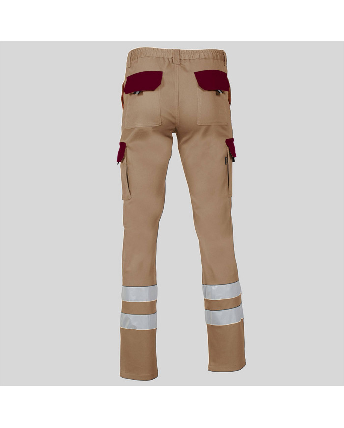 PANTALON UNISEX MULTIBOLSILLOS ELASTICO GAMO COMBI + 2 BANDAS REFLECT. GARYS
