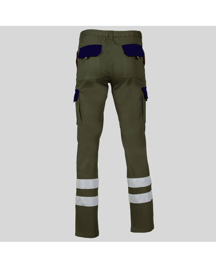 PANTALON UNISEX MULTIBOLSILLOS ELASTICO GAMO COMBI + 2 BANDAS REFLECT. GARYS