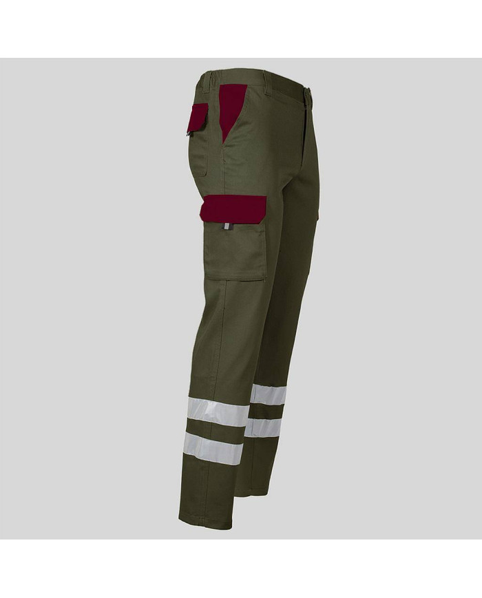 PANTALON UNISEX MULTIBOLSILLOS ELASTICO GAMO COMBI + 2 BANDAS REFLECT. GARYS