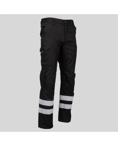 PANTALON UNISEX MULTIBOLSILLOS ELASTICO ARCE 2 BANDAS REFLECTANTES GARYS