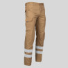 PANTALON UNISEX MULTIBOLSILLOS ELASTICO ARCE 2 BANDAS REFLECTANTES GARYS