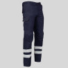 PANTALON UNISEX MULTIBOLSILLOS ELASTICO ARCE 2 BANDAS REFLECTANTES GARYS
