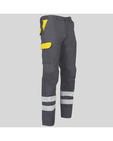 PANTALON UNISEX MULTIBOLSILLOS ELASTICO ARCE COMBI + 2 BANDAS REFLECT. GARYS