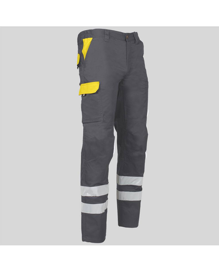 PANTALON UNISEX MULTIBOLSILLOS ELASTICO ARCE COMBI + 2 BANDAS REFLECT. GARYS