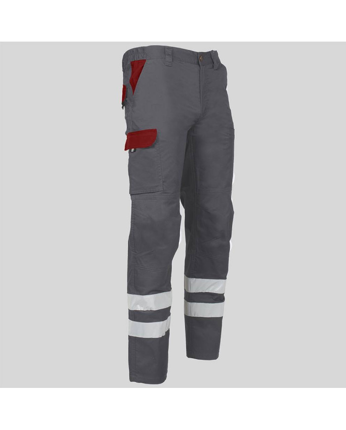 PANTALON UNISEX MULTIBOLSILLOS ELASTICO ARCE COMBI + 2 BANDAS REFLECT. GARYS