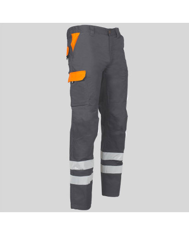 PANTALON UNISEX MULTIBOLSILLOS ELASTICO ARCE COMBI + 2 BANDAS REFLECT. GARYS