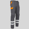 PANTALON UNISEX MULTIBOLSILLOS ELASTICO ARCE COMBI + 2 BANDAS REFLECT. GARYS