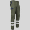 PANTALON UNISEX MULTIBOLSILLOS ELASTICO ARCE COMBI + 2 BANDAS REFLECT. GARYS
