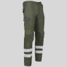 PANTALON UNISEX MULTIBOLSILLOS ELASTICO ARCE COMBI + 2 BANDAS REFLECT. GARYS
