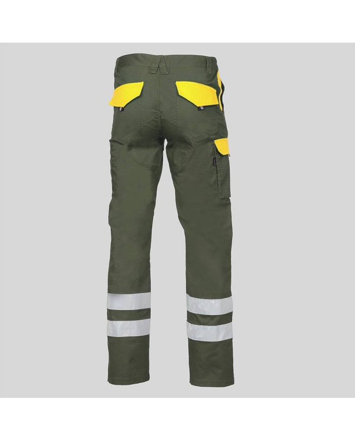 PANTALON UNISEX MULTIBOLSILLOS ELASTICO ARCE COMBI + 2 BANDAS REFLECT. GARYS