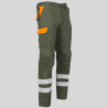 PANTALON UNISEX MULTIBOLSILLOS ELASTICO ARCE COMBI + 2 BANDAS REFLECT. GARYS
