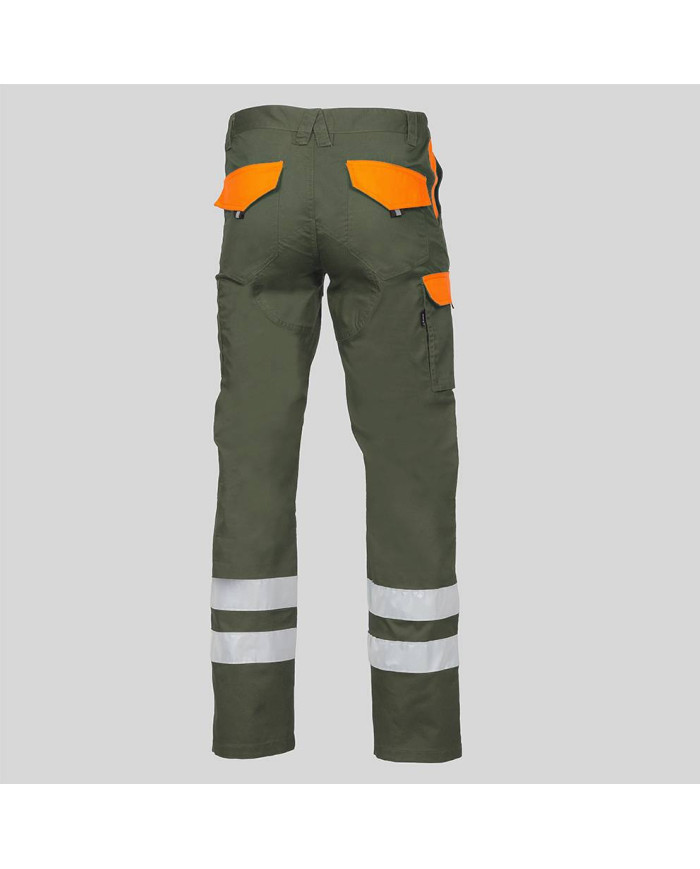 PANTALON UNISEX MULTIBOLSILLOS ELASTICO ARCE COMBI + 2 BANDAS REFLECT. GARYS