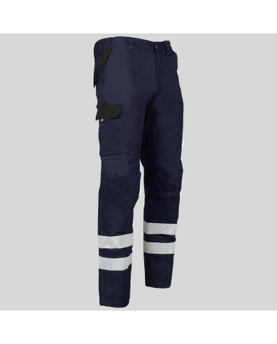 PANTALON UNISEX MULTIBOLSILLOS ELASTICO ARCE COMBI + 2 BANDAS REFLECT. GARYS