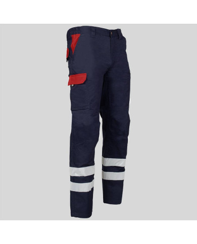PANTALON UNISEX MULTIBOLSILLOS ELASTICO ARCE COMBI + 2 BANDAS REFLECT. GARYS