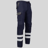 PANTALON UNISEX MULTIBOLSILLOS ELASTICO ARCE COMBI + 2 BANDAS REFLECT. GARYS